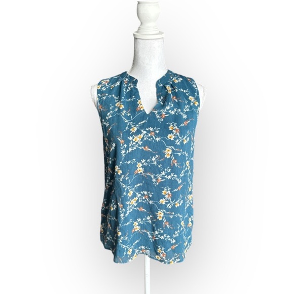 Teal Floral Print Size Medium Papermoon NWT - Picture 1 of 3